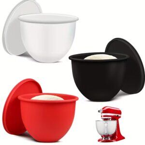 3pcs 5-quart KitchenAid Mixer Non-stick Bowl Liner Heavy-Duty Silicone Structure